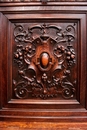 Renaissance style Hall bench in Oak, France 19th century