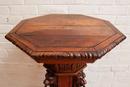Renaissance style Pedestal in Oak, France 19th century