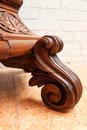 Renaissance style Pedestal in Oak, France 19th century