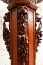 Renaissance style Pedestal in Oak, France 19th century