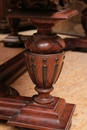 Renaissance style Desk in rosewood and ebony, Belgium 19th century