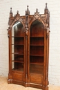 Gothic style Display cabinet in rosewood, France 19th century