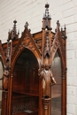 Gothic style Display cabinet in rosewood, France 19th century