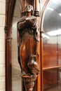 Gothic style Display cabinet in rosewood, France 19th century