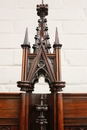 Gothic style Display cabinet in rosewood, France 19th century