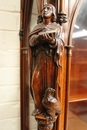 Gothic style Display cabinet in rosewood, France 19th century