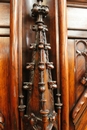 Gothic style Display cabinet in rosewood, France 19th century