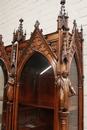 Gothic style Display cabinet in rosewood, France 19th century