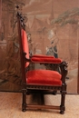 Gothic style Arm chairs in Walnut, France 19th century