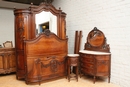 Louis XVI style Bedroom in Walnut, France 19th century