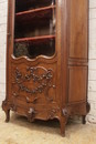 Louis XV/Art nouveau style Display cabinet in Walnut, France 1900