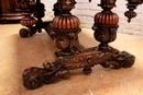 Renaissance style Desk table in Walnut, France 19th century