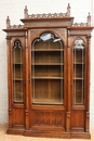 Gothic style Bookcase in Walnut, France 19th century