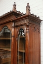 Gothic style Bookcase in Walnut, France 19th century