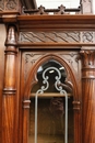 Gothic style Bookcase in Walnut, France 19th century
