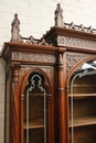 Gothic style Bookcase in Walnut, France 19th century