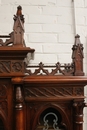 Gothic style Bookcase in Walnut, France 19th century