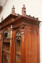 Gothic style Bookcase in Walnut, France 19th century