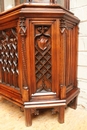 Gothic style Display cabinet in Walnut, France 19th century