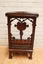 Gothic style prayer chair in Walnut, France 19th century