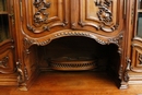 Louis XV style Cabinet in Walnut, France 19th century