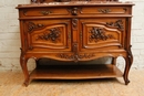 Louis XV style Server in Walnut, France 19th century