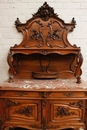 Louis XV style Server in Walnut, France 19th century