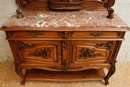 Louis XV style Server in Walnut, France 19th century