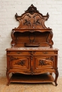 Louis XV style Server in Walnut, France 19th century