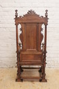 Renaissance style Arm chair in Walnut, France 19th century
