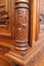 Renaissance style Cabinet in Walnut, Belgium 19th century