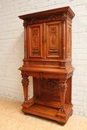 Renaissance style Cabinet in Walnut, Belgium 19th century