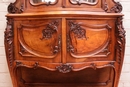 Louis XV style Display cabinet in Walnut, France 19th century