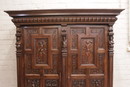 Renaissance style Armoire in Walnut, France 19th century