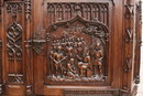 Gothic style Cabinet in Walnut, France 19th century