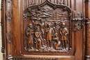 Gothic style Cabinet in Walnut, France 19th century
