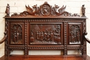 Breton style Hall Bench in Oak, France 19th century