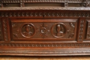 Breton style Hall Bench in Oak, France 19th century