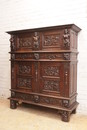 Renaissance style Cabinet in Oak, France 19th century