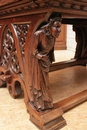 Gothic style Table in Oak, France 19th century