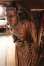 Gothic style Table in Oak, France 19th century