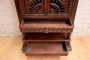 Breton style Cabinet in Oak, France 1900