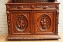 Hunt style Cabinet in Oak, France 19th century