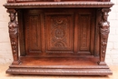 Renaissance style Cabinet in Oak, France 19th century