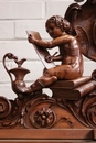 Renaissance style Bookcase in Walnut, France 19th century