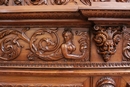 Renaissance style Bookcase in Walnut, France 19th century