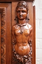 Renaissance style Bookcase in Walnut, France 19th century