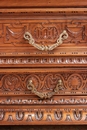 Renaissance style Bookcase in Walnut, France 19th century
