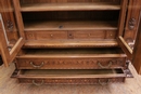 Renaissance style Bookcase in Walnut, France 19th century