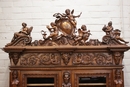 Renaissance style Bookcase in Walnut, France 19th century
